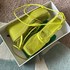 NWT SOLD OUT Bottega Veneta Stretch Lace Up Espadrilles 40